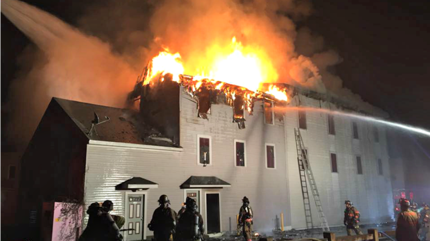 Danielson Fire photo from QV Dispatch