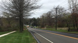 emergency crews block Randolph Road in Middletown