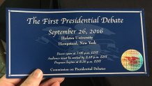 real debate ticket