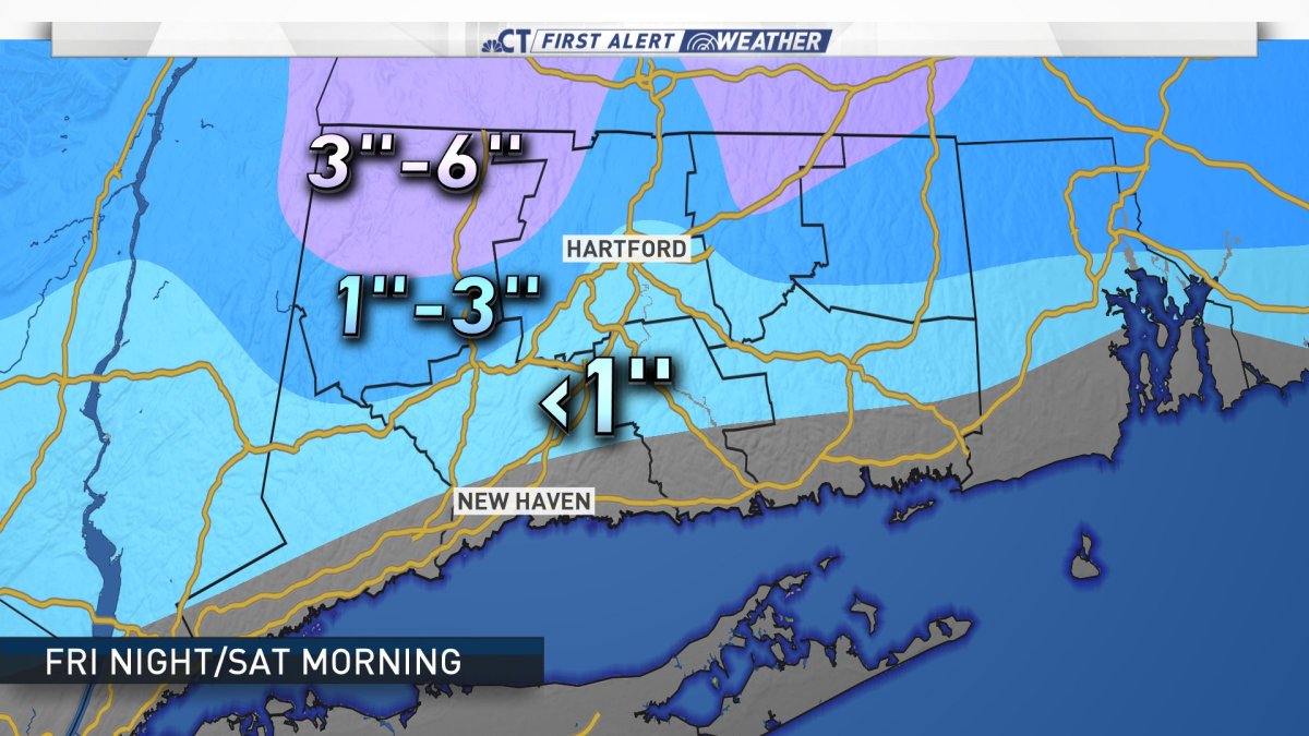 FIRST ALERT Several Inches of Snow Expected For Parts of the State By