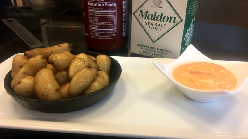salted potatoes_sriracha