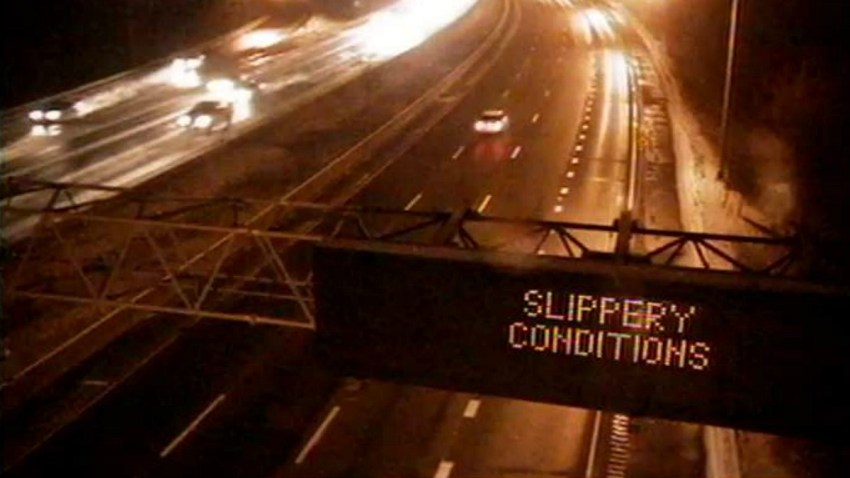 slippery conditions