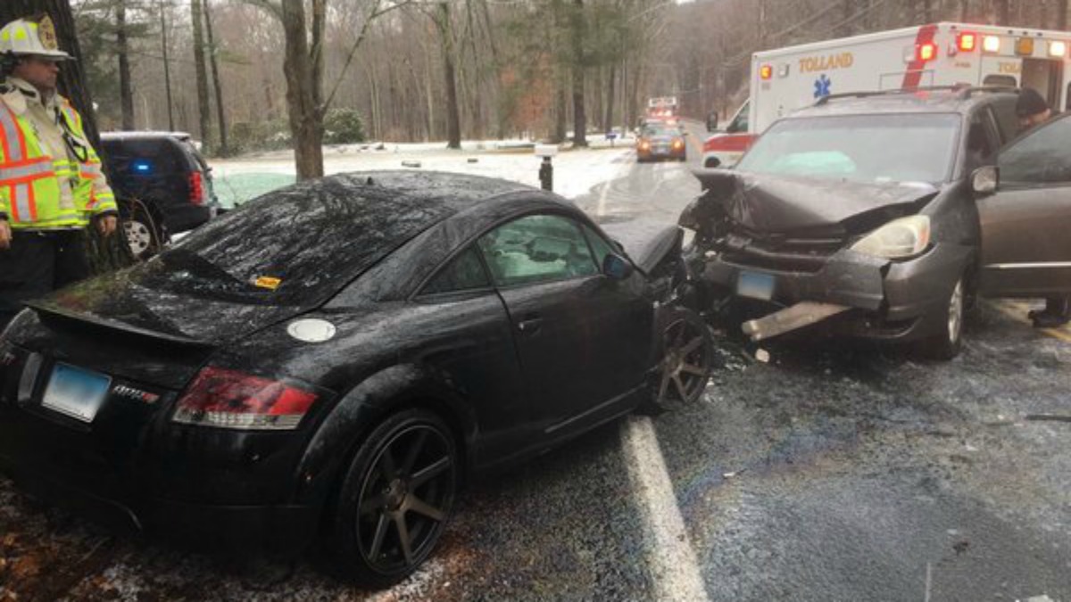 2 Hospitalized After Tolland HeadOn Crash NBC Connecticut