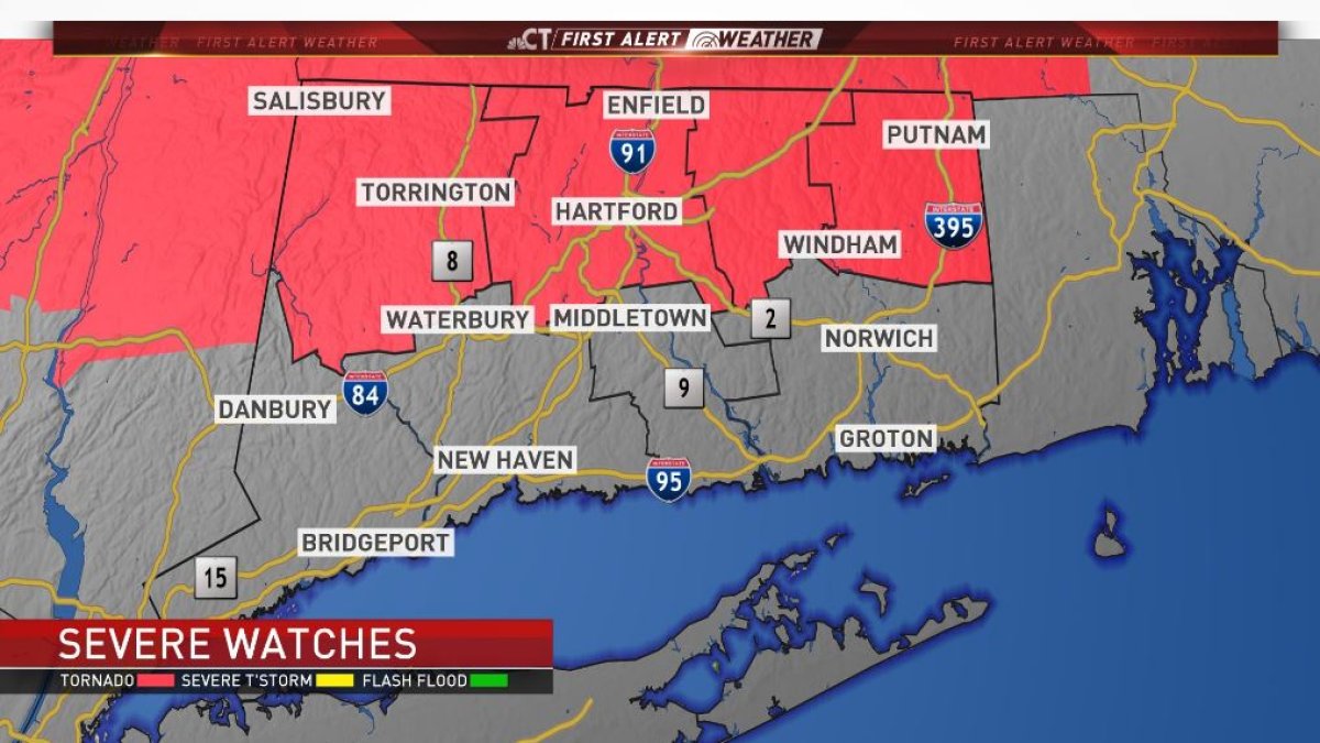 FIRST ALERT: Tornado Watch Issued For Northern Connecticut – NBC ...