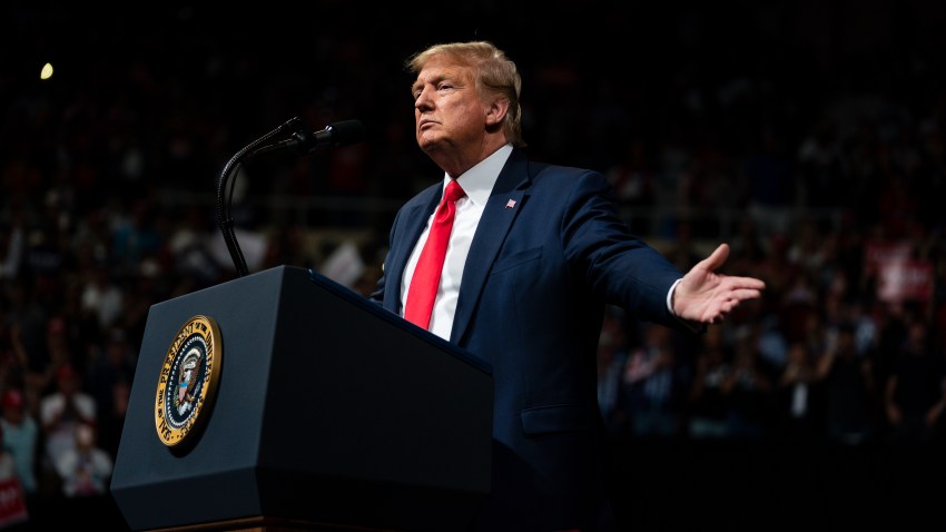 President Donald Trump speaks during a campaign rally at Veterans Memorial Coliseum, Wednesday, Feb. 19, 2020, in Phoenix.