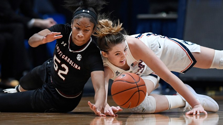 APTOPIX South Carolina UConn Basketball
