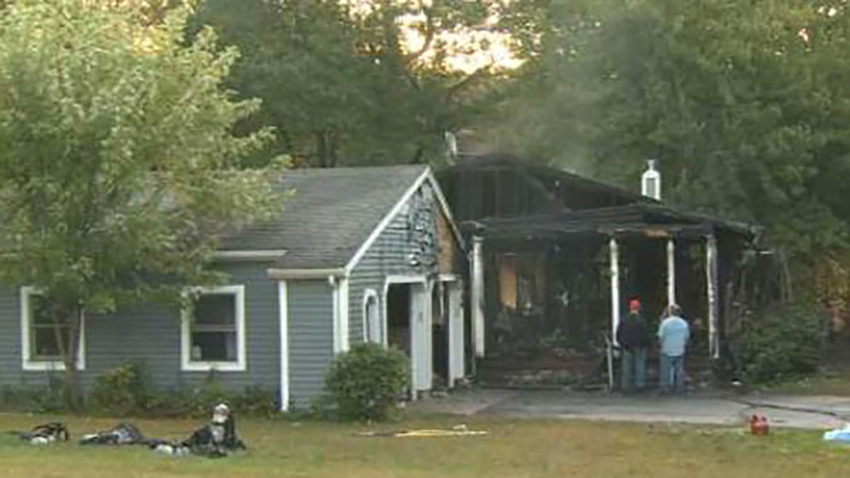 Fire Damaged House in Wolcott NBC Connecticut