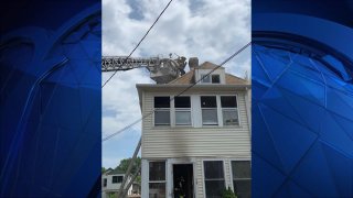 Crews at scene of fire on James street in Hartford 1200