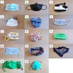 Pictures of face masks under investigation
