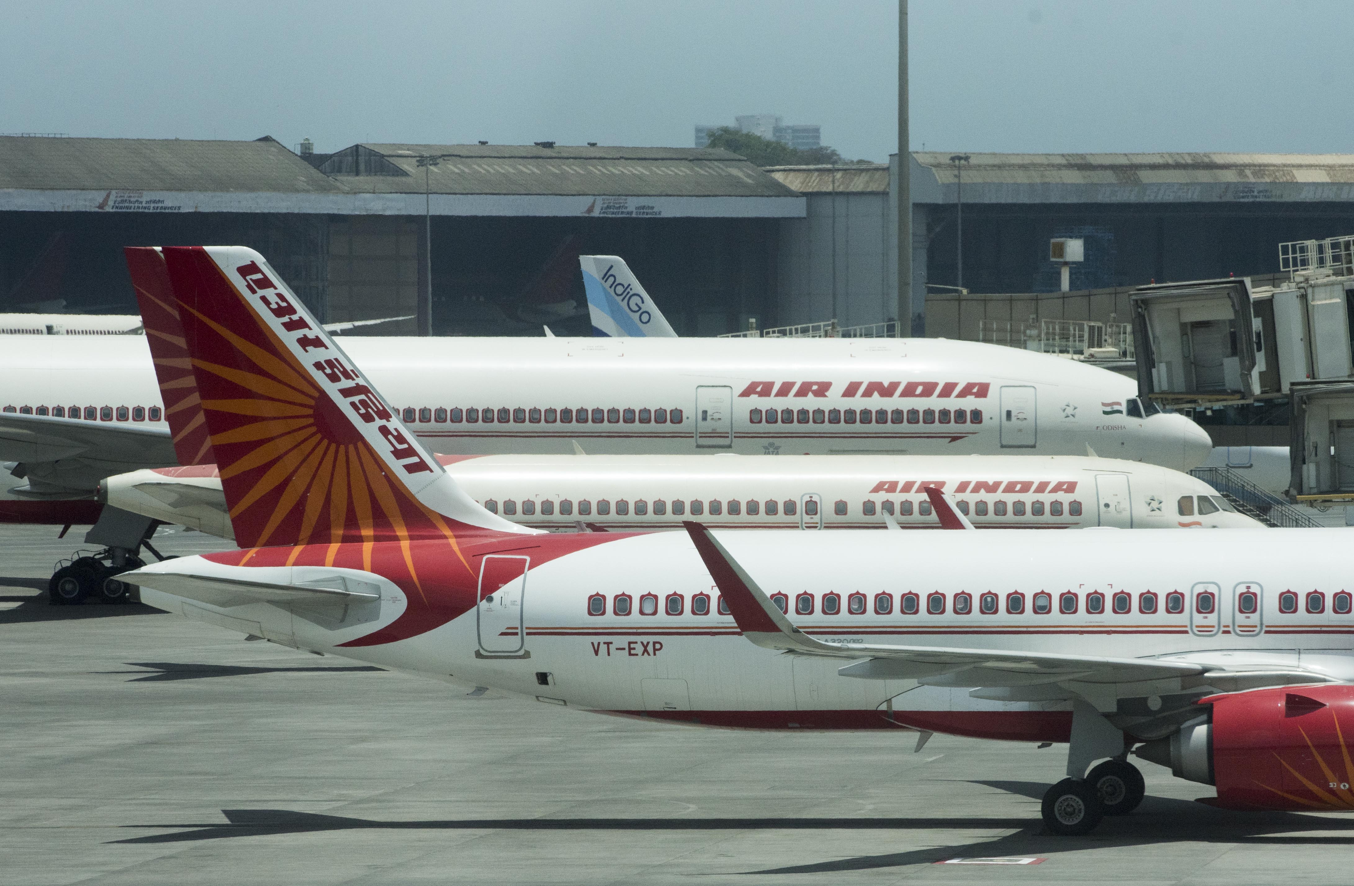 An Air India plan as seen at the Chhatrapati Shivaji Maharaj International Airport, May 28, in Mumbai, India. An Air India Express flight crashed in Calicut, India, splitting in two. It carried 191 people on board during the time of the crash.