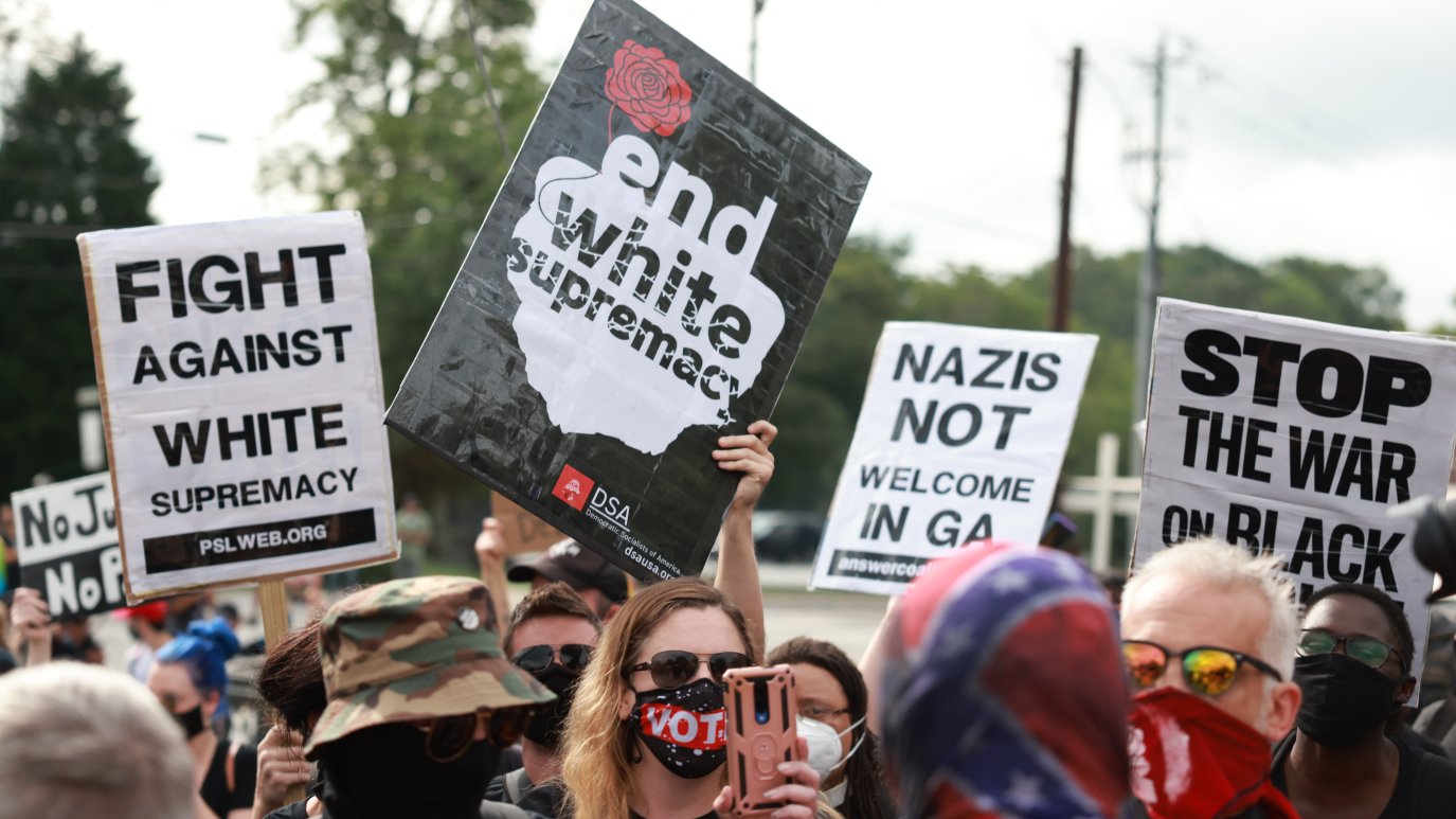 Police Move in After Fights Break Out During Protest NBC