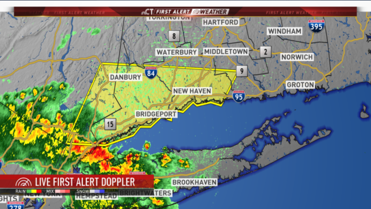 Severe Thunderstorm Warning Issued for Fairfield, New Haven Counties