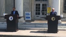 Governor Ned Lamont was joined by the president of the state's college system, along with the presidents of several state universities at Central Connecticut State University on Wednesday.