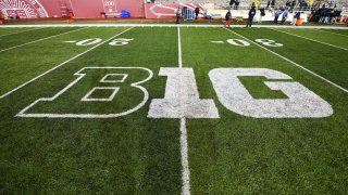 The Big Ten Conference logo at Memorial Stadium