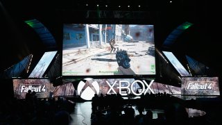 Todd Howard introduces "Fallout 4" during the Microsoft Xbox E3 press conference