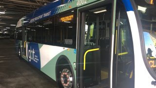 Greater Bridgeport Transit Authority electric bus