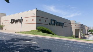 Photo taken on June 5, 2020 shows a closed J.C. Penny store in Music City Mall in Lewisville, Texas, the United States.