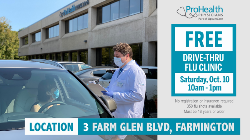 Prohealth Physicians To Hold 2020 Drive Thru Flu Shot Clinic Saturday October 10 Nbc Connecticut