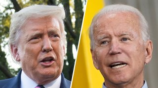 President Donald Trump (left) and Democratic Presidential Candidate Joe Biden (right).