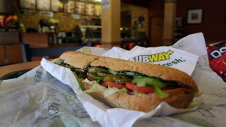 a Subway sandwich