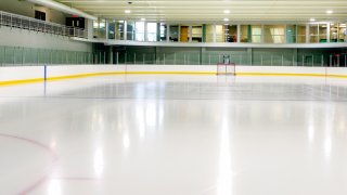 A file photo of an empty hockey rink