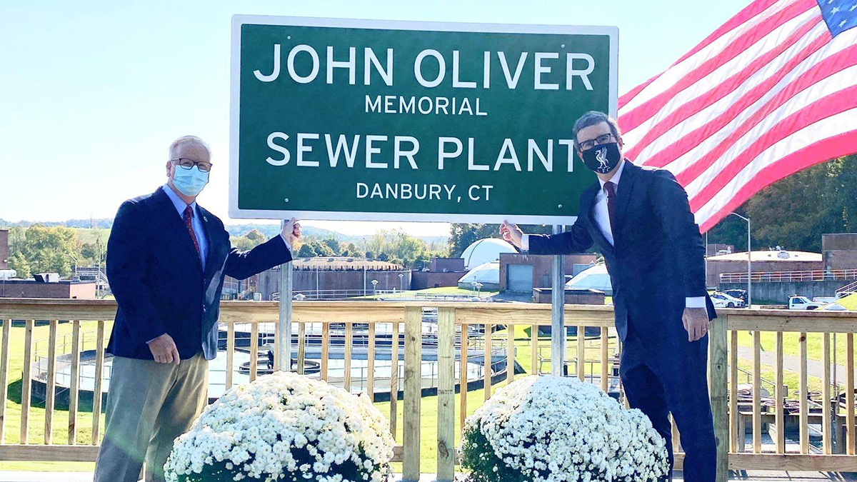 Danbury Renames Sewer Plant for Comedian John Oliver NBC Connecticut