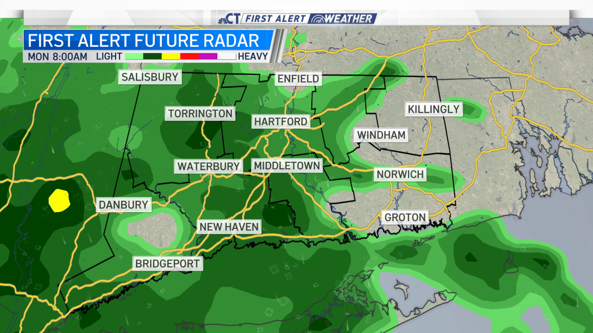Tracking Rain to Start the Week – NBC Connecticut