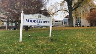 a welcome to Middletown sign