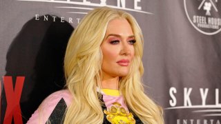 Erika Jayne attends the premiere of Skyline Entertainment's "The Toybox" at Laemmle's NoHo 7, Sept. 14, 2018, in North Hollywood, California.