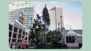 The Christmas Tree at Fountain Square on Nov. 11, 2020.