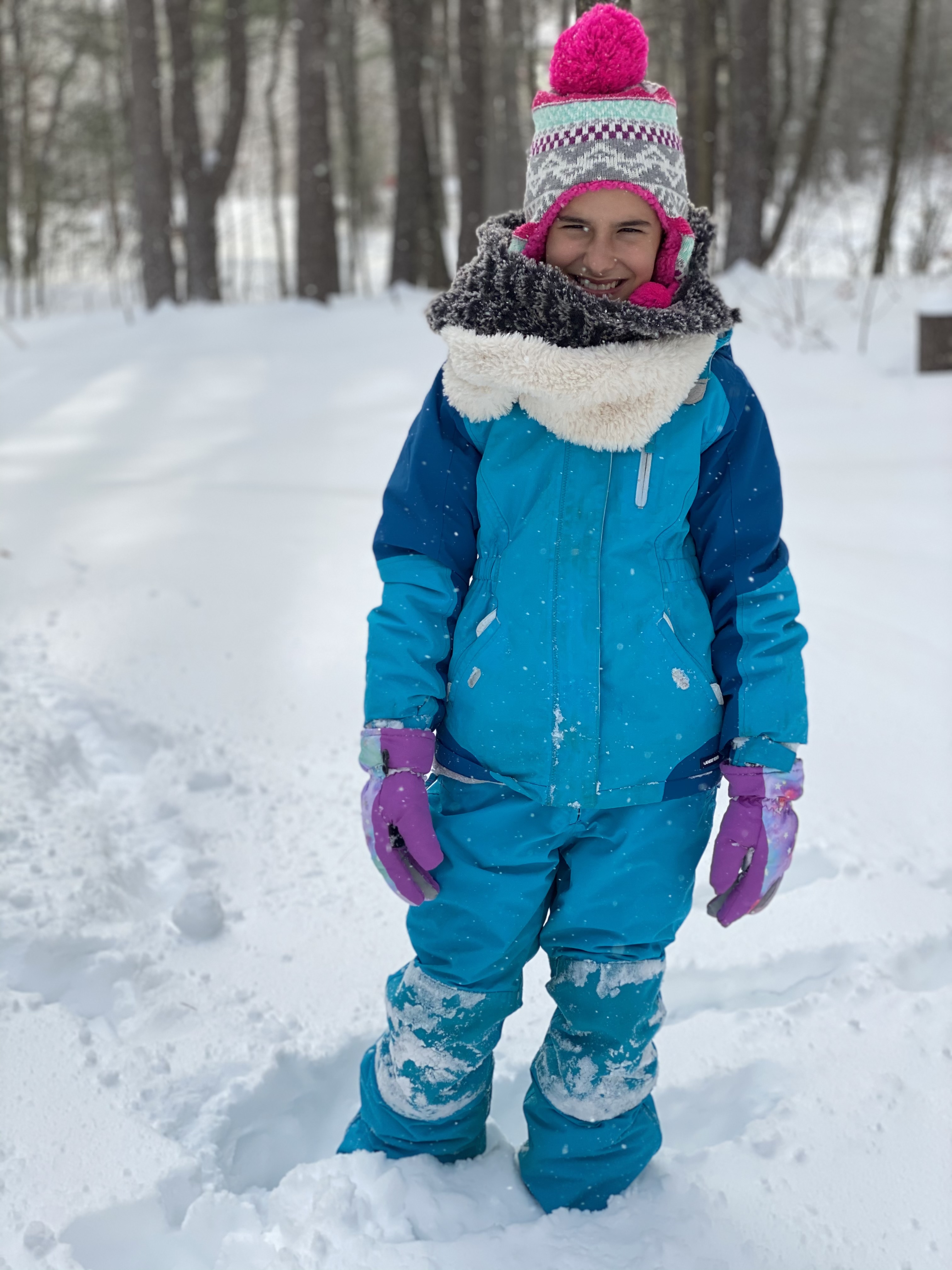 ¡Disfrutando de la nieve en Simsbury!