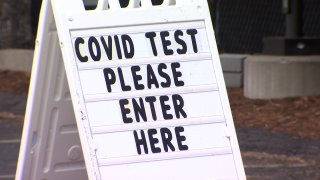 COVID testing sign