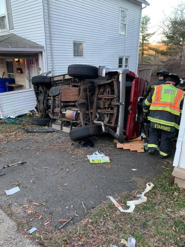 Several Roads Shut Down After Car Hits Home in Middletown NBC Connecticut