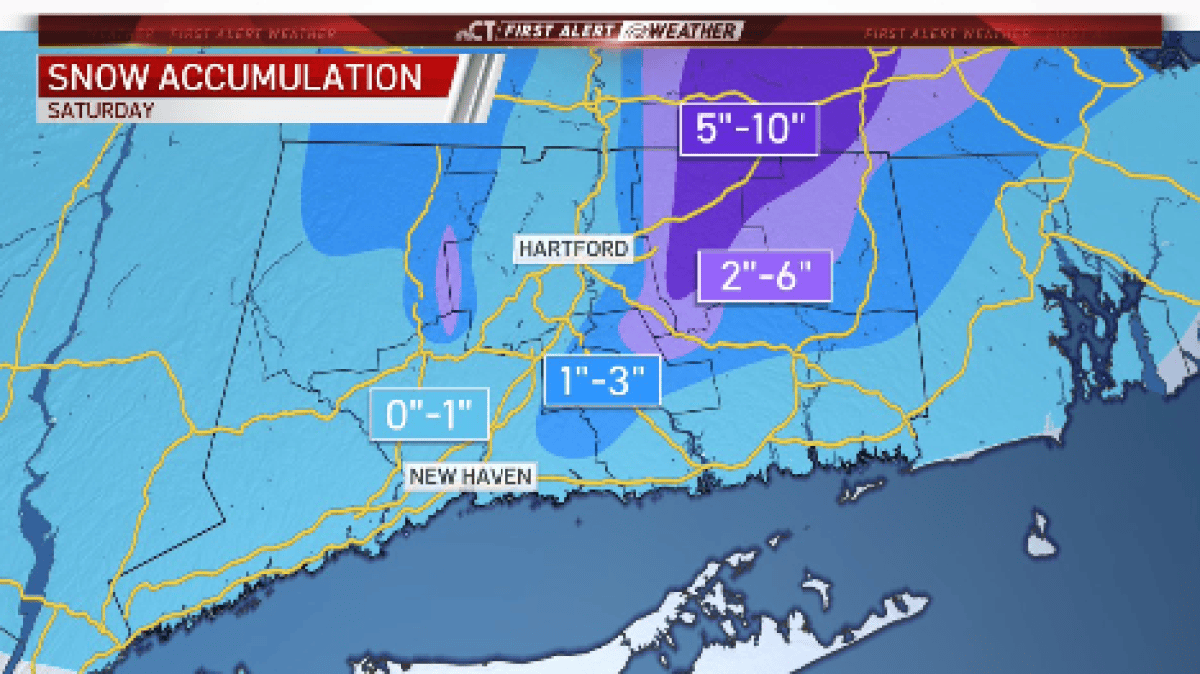 FIRST ALERT: Timing Out Saturday’s Nor’easter – NBC Connecticut