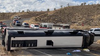 The tour bus, headed to Grand Canyon West, rolled and landed on its side around noon on Jan. 22, 2021, at approximately milepost 5 on Diamond Bar Road in Arizona. The bus, managed by a Las Vegas based company, was carrying forty-eight occupants including the driver. One person died at the scene while at least two others were transported to a nearby hospital in critical condition.