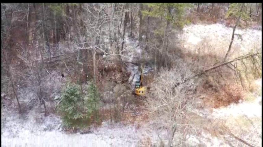 DroneRanger Video: Excavator Brought to Farmington Home Linked to Fotis Dulos