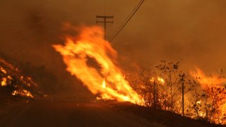 wildfire in California