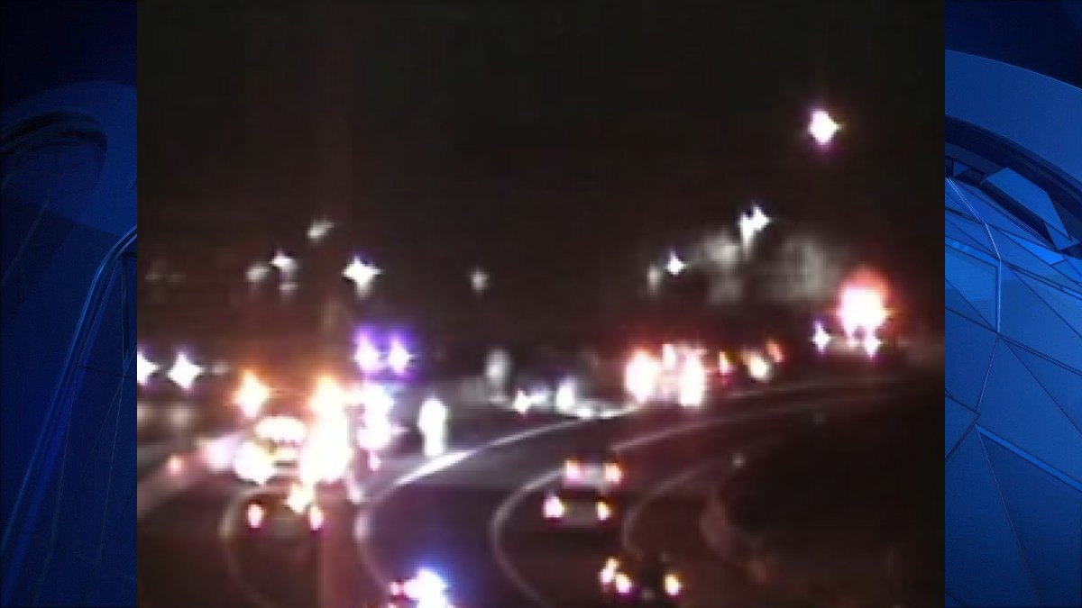 Highway Reopened After Overturned Car Causes Lane Closures on I-84 in ...