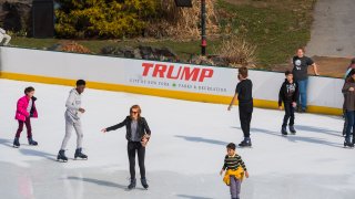 Trump ice rink in Central Park