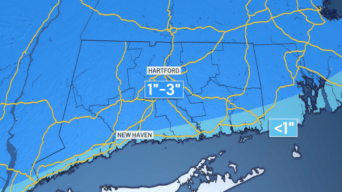 First Alert: Wintry Mix Develops Sunday Afternoon – NBC Connecticut