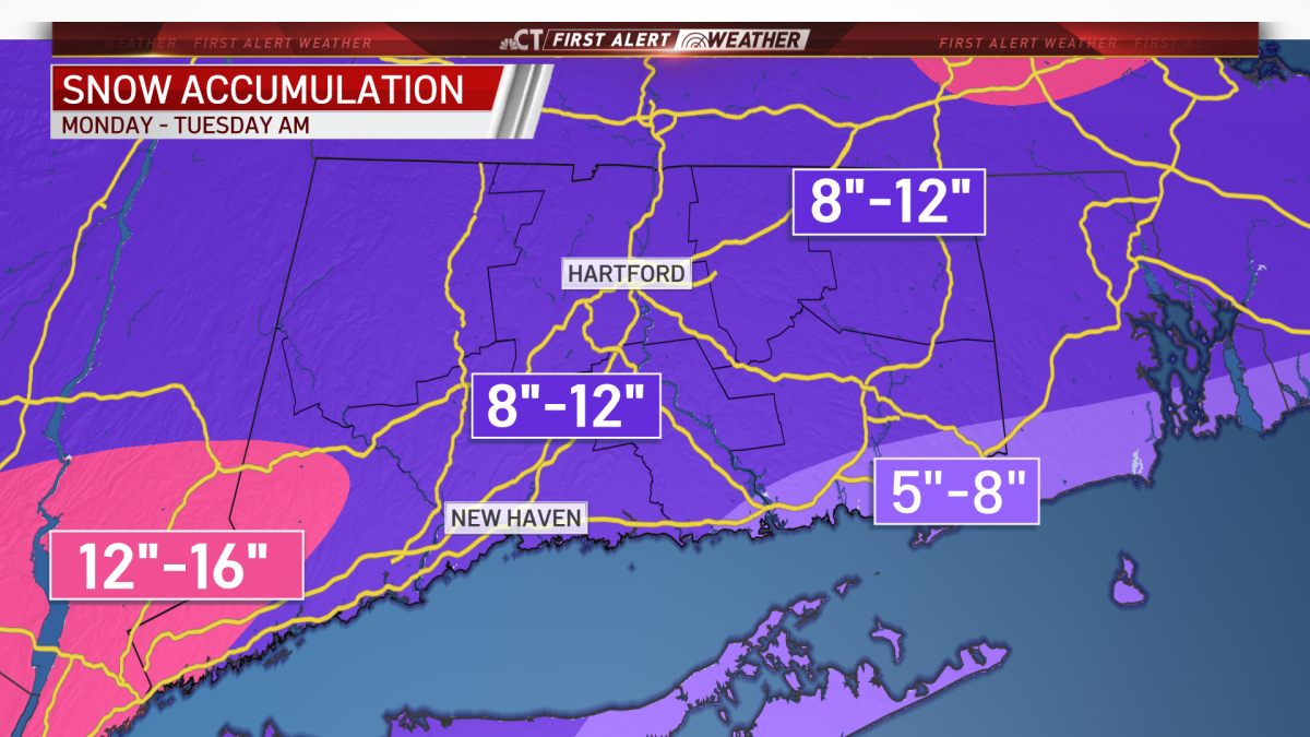 Major winter storm to affect the state Monday – NBC Connecticut