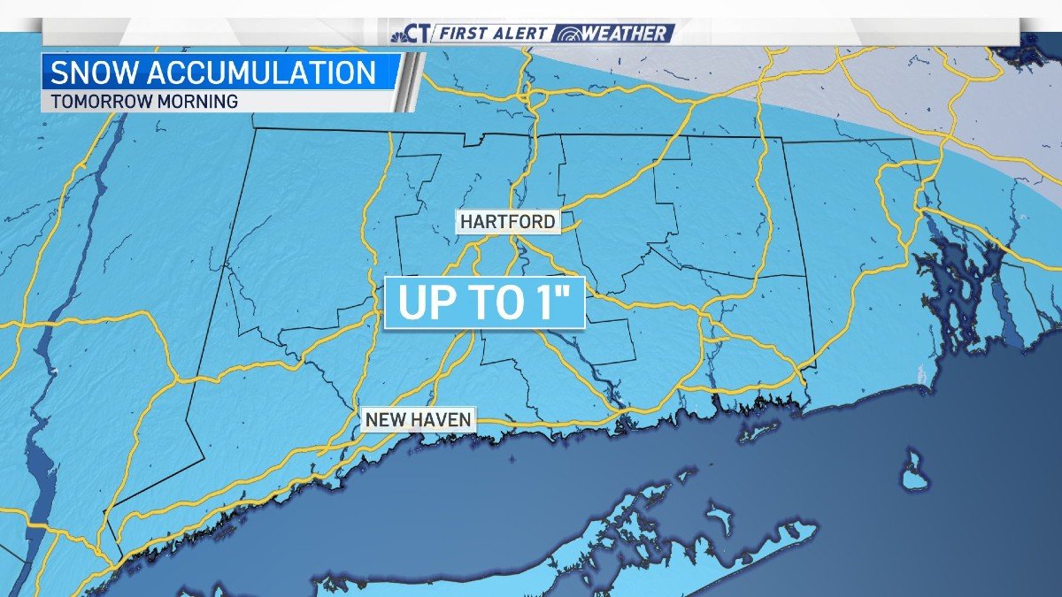 Snow Showers Could Cause Slick Roads Wednesday Morning – NBC Connecticut