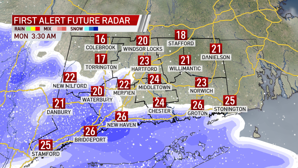 First Alert Most of State Could See Over a Foot of Snow During Monday