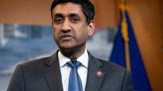 US Representative Ro Khanna, Democrat of California, speaks during a press conference following a vote in the US House on ending US military involvement in the war in Yemen, on Capitol Hill in Washington, DC, April 4, 2019.