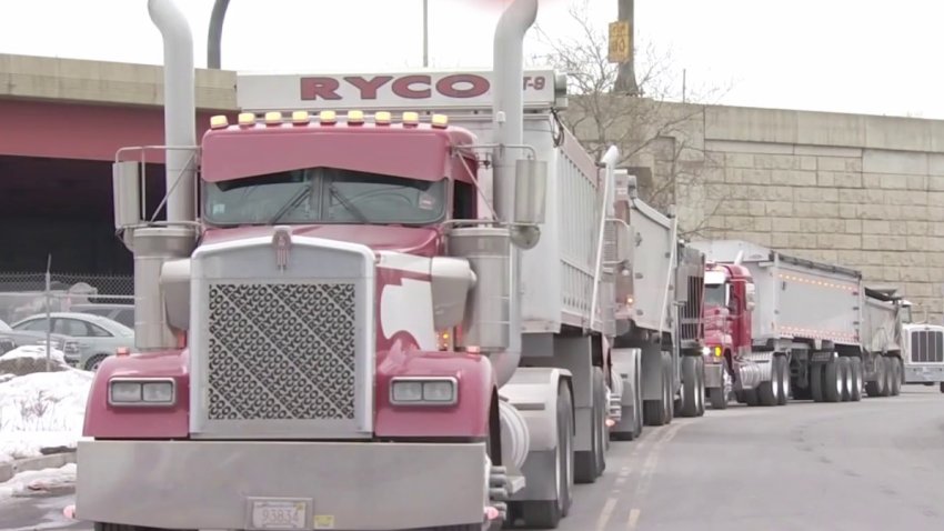 With a Depleted Salt Pile in New London, Contractors Wait Hours to Get Salt