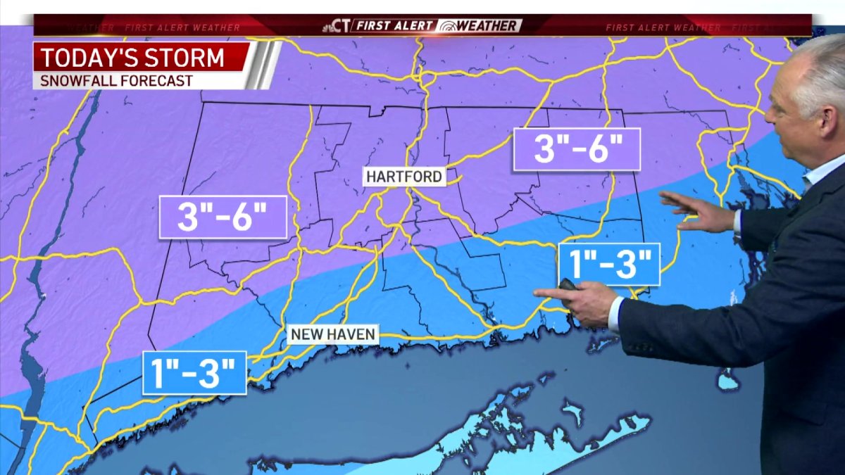 Morning Forecast for Feb. 9 NBC Connecticut