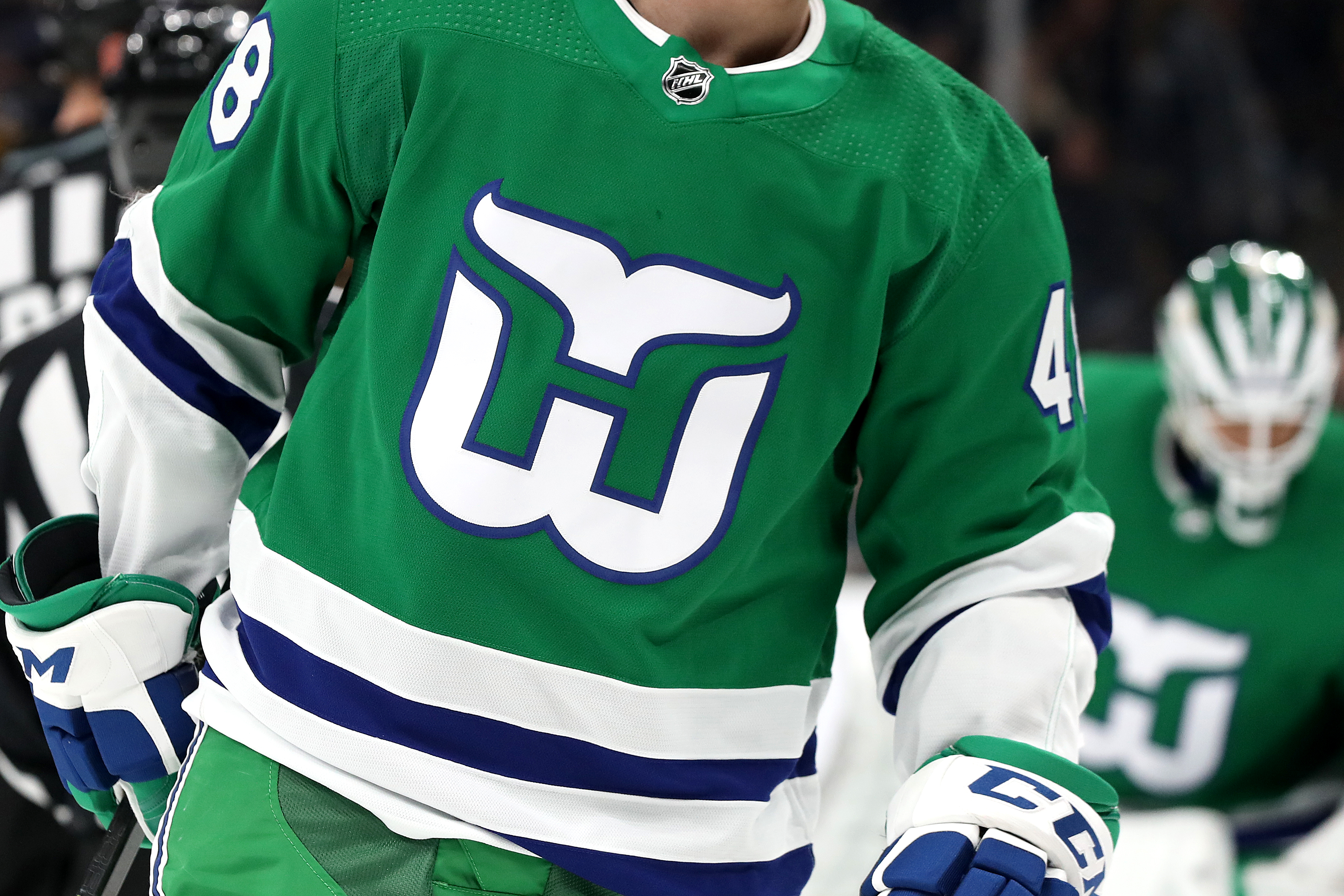The Hurricanes unveiled Hartford Whalers throwbacks; people are