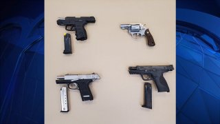 Handguns that Hamden police siezed
