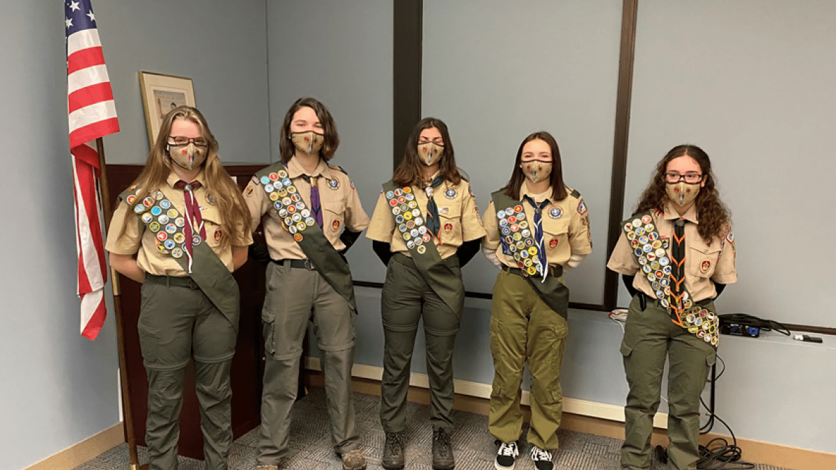 Boy Scouts Celebrate First Group of Female Eagle Scouts in East
