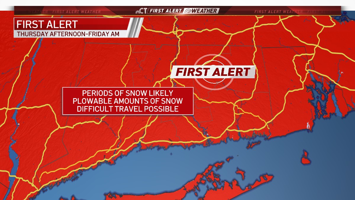 First Alert: Storm To Bring 4 To 8 Inches Of Snow To Conn. Thursday And ...